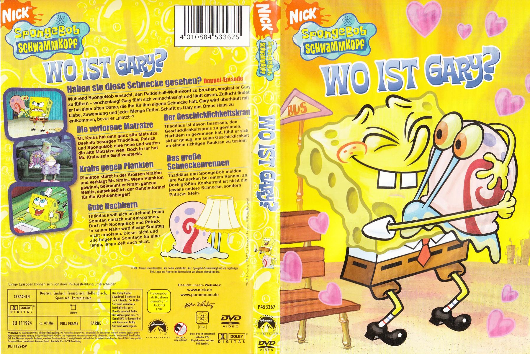 Spongebob Schwammkopf - Wo ist Gary? (DVD)