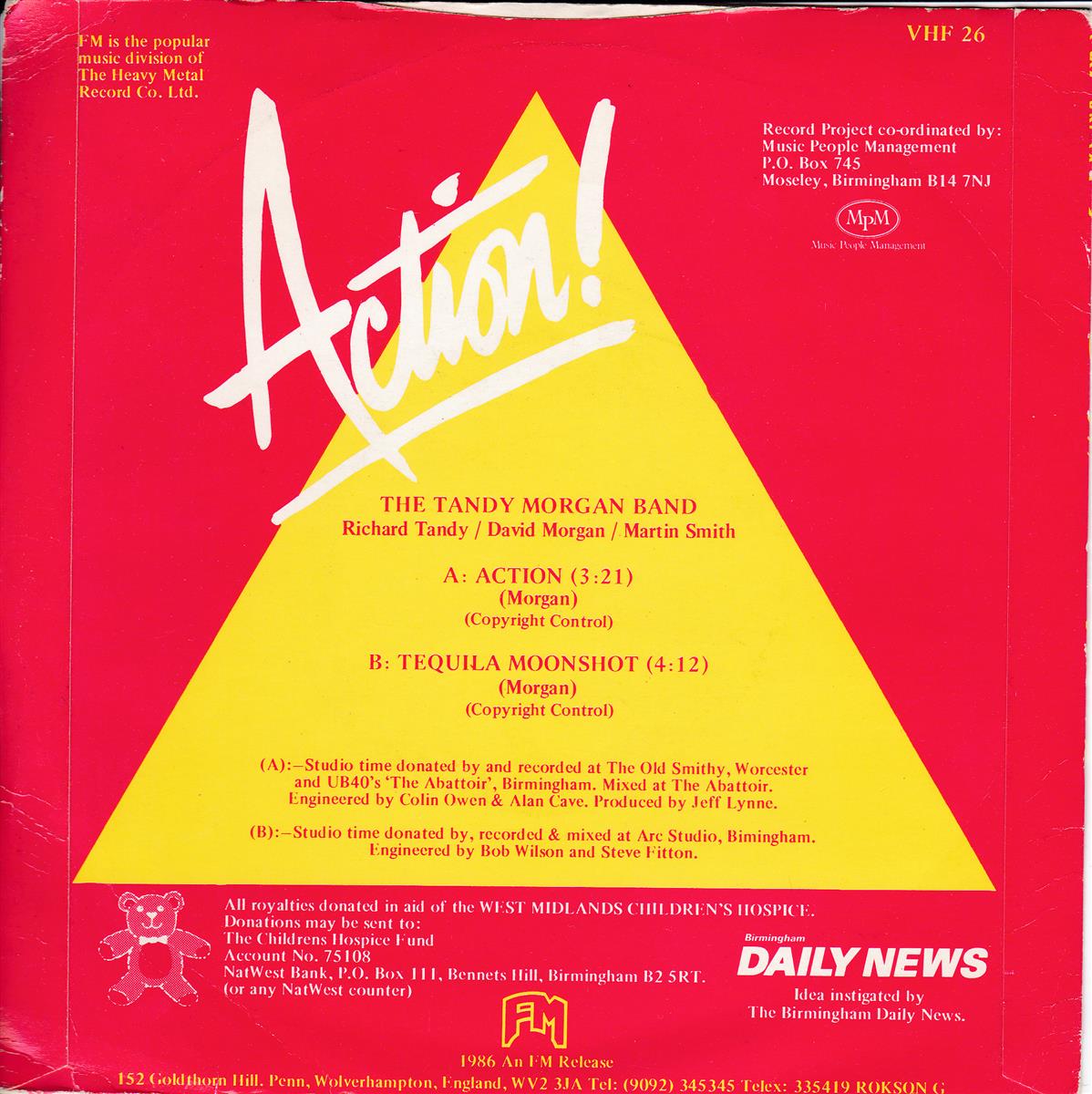 The Tandy Morgan Band - Action (UK)