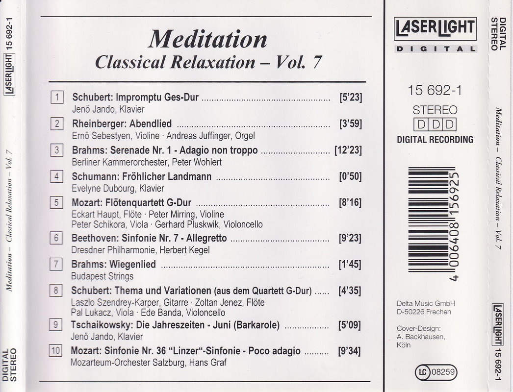Various – Meditation - Classical Relaxation Vol. 7