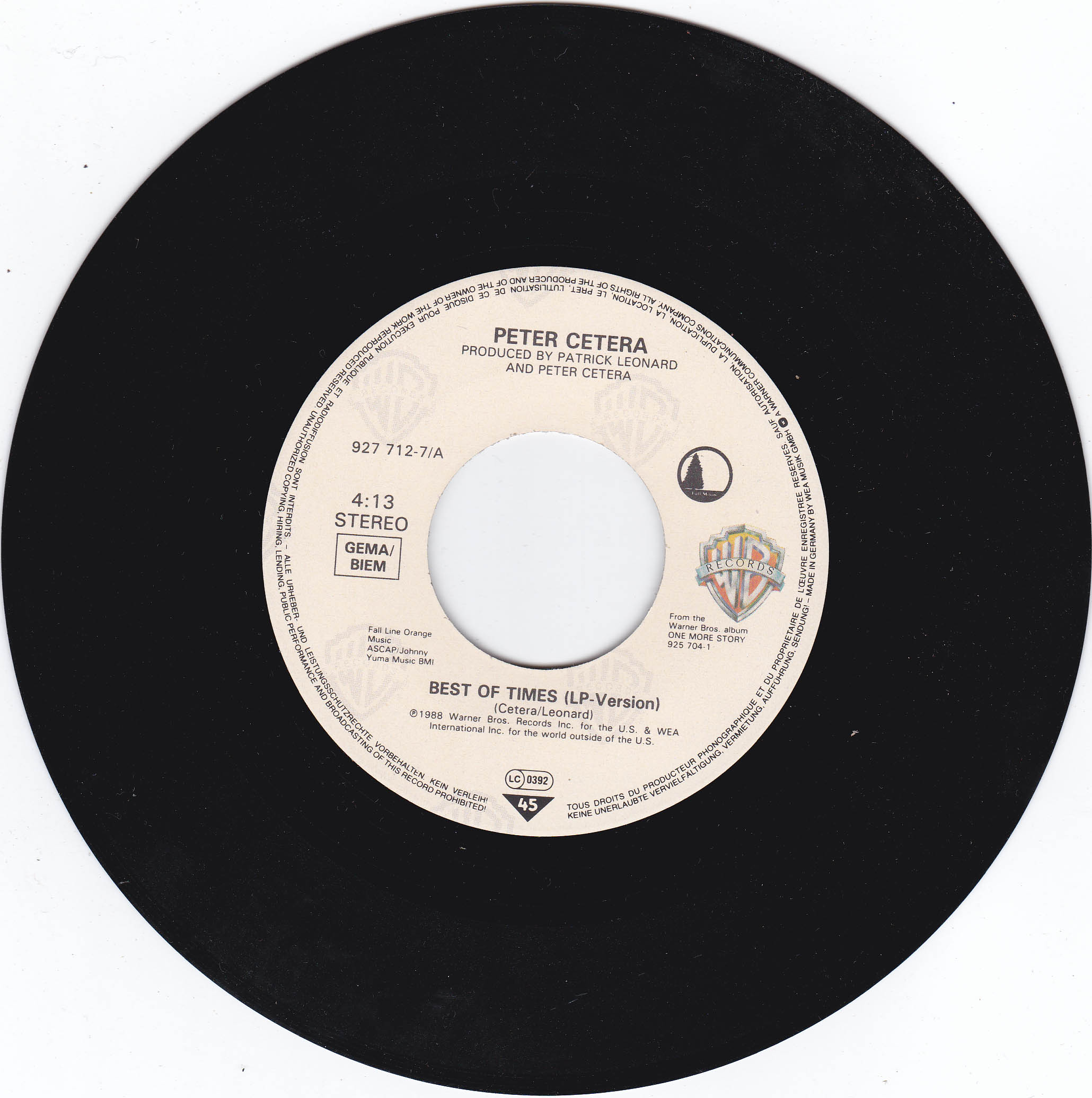 Peter Cetera - Best Of Times