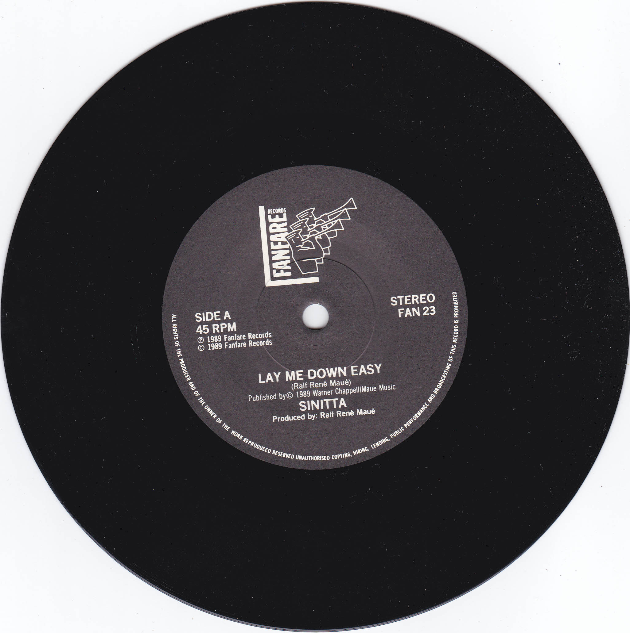 Sinitta - Lay Me Down Easy (UK)