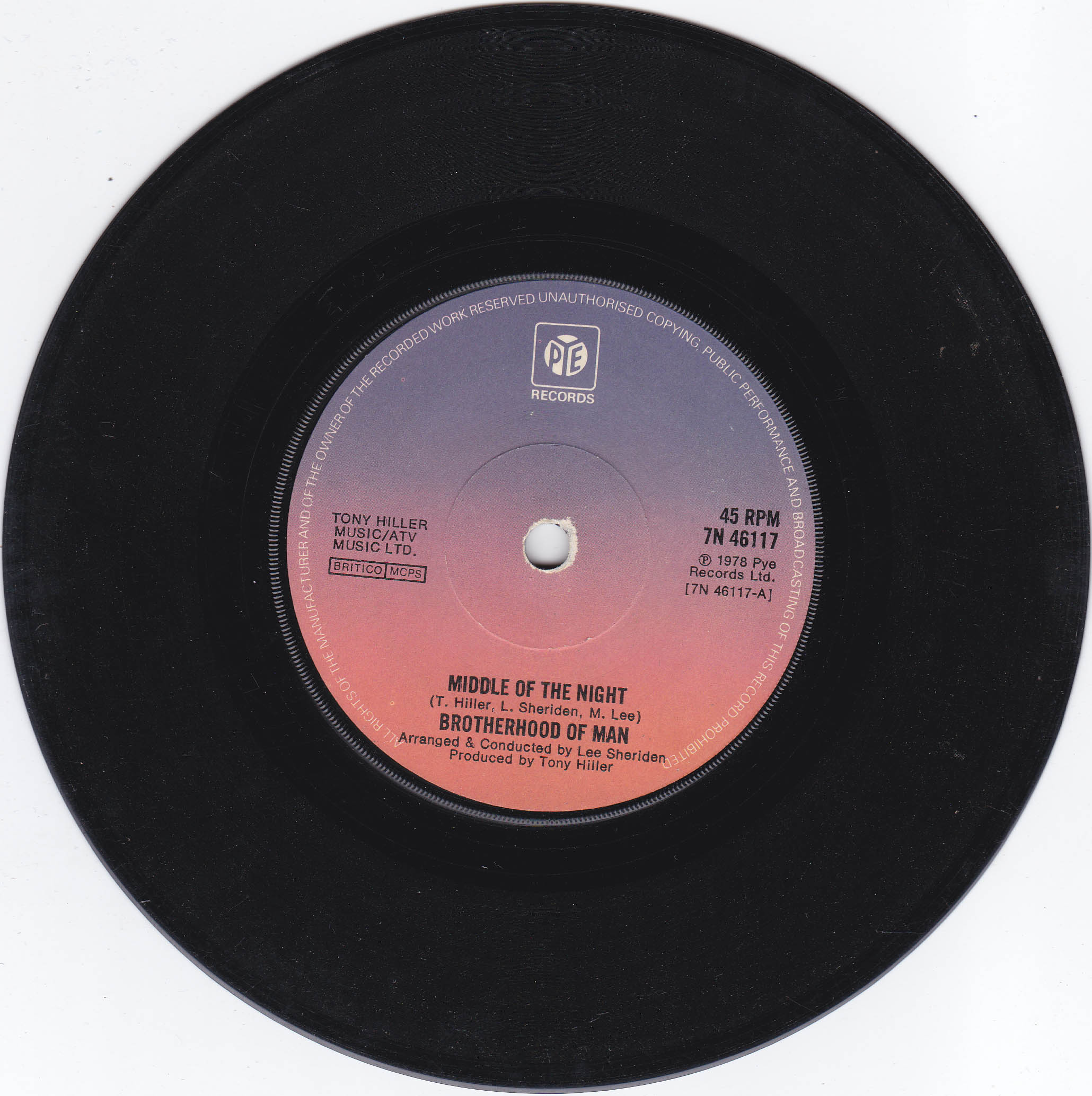 Brotherhood Of Man - Middle Of The Night (UK)