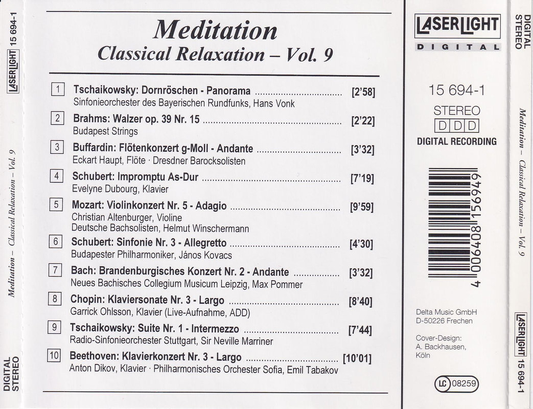 Various – Meditation-Classical Relaxation Vol. 9