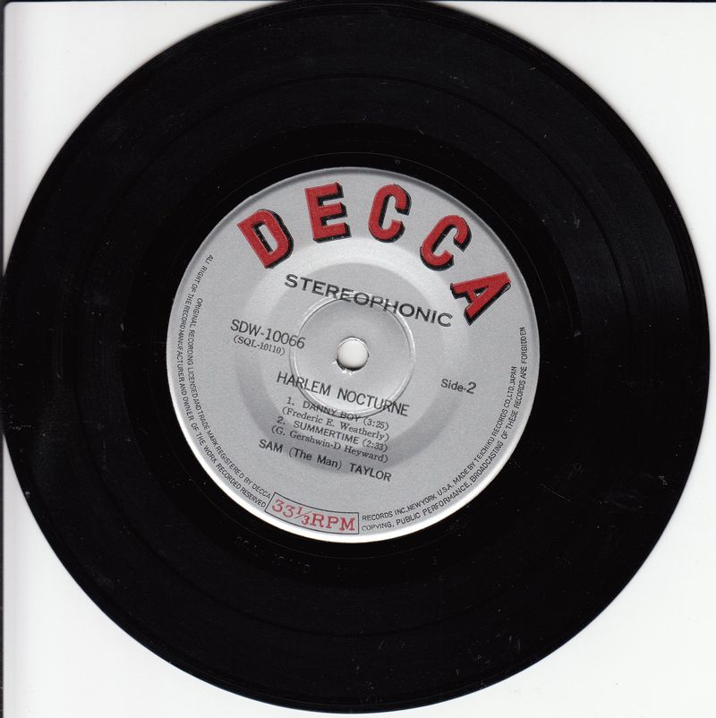 Sam (The Man) Taylor - Harlem Nocturne (Japan)