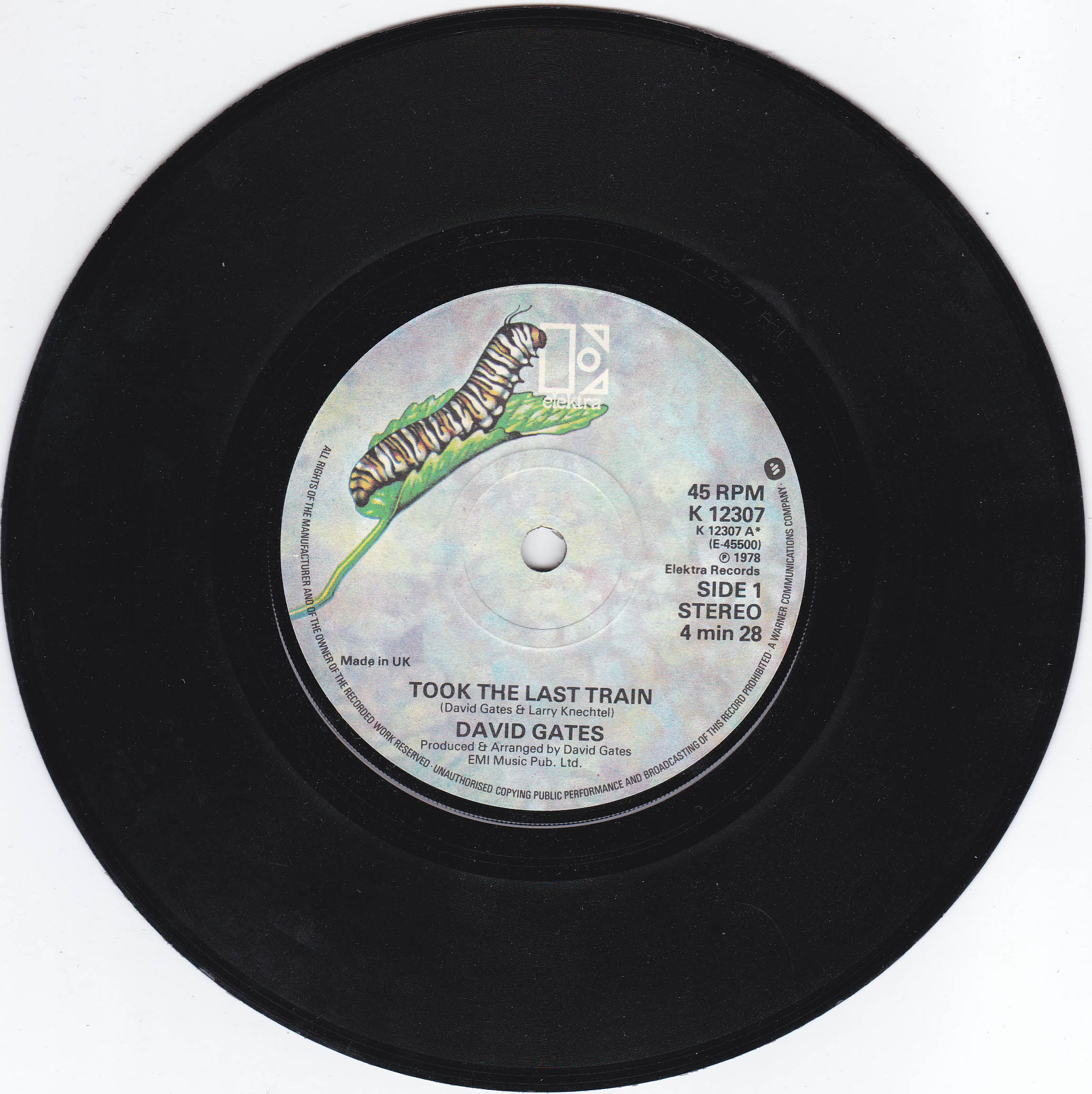 David Gates - Took The Last Train (UK)