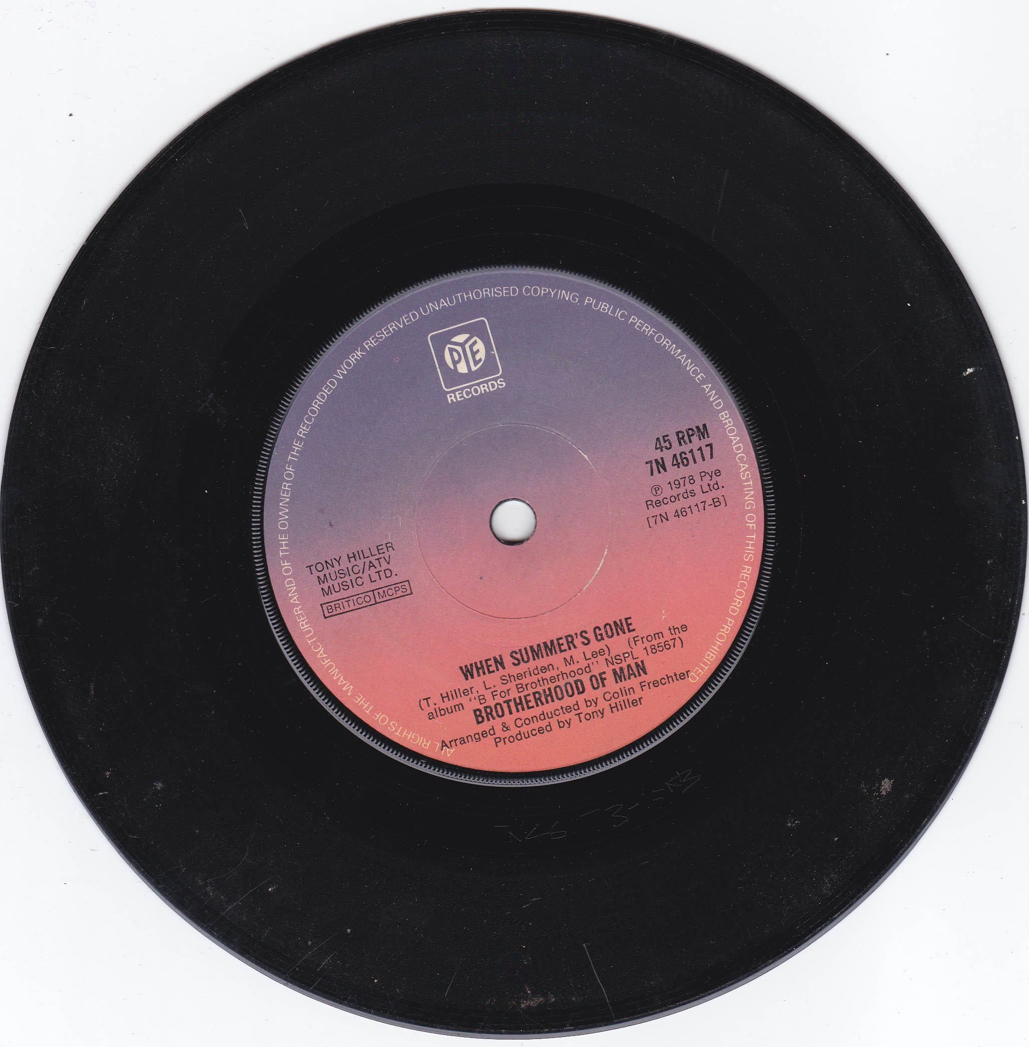 Brotherhood Of Man - Middle Of The Night (UK)