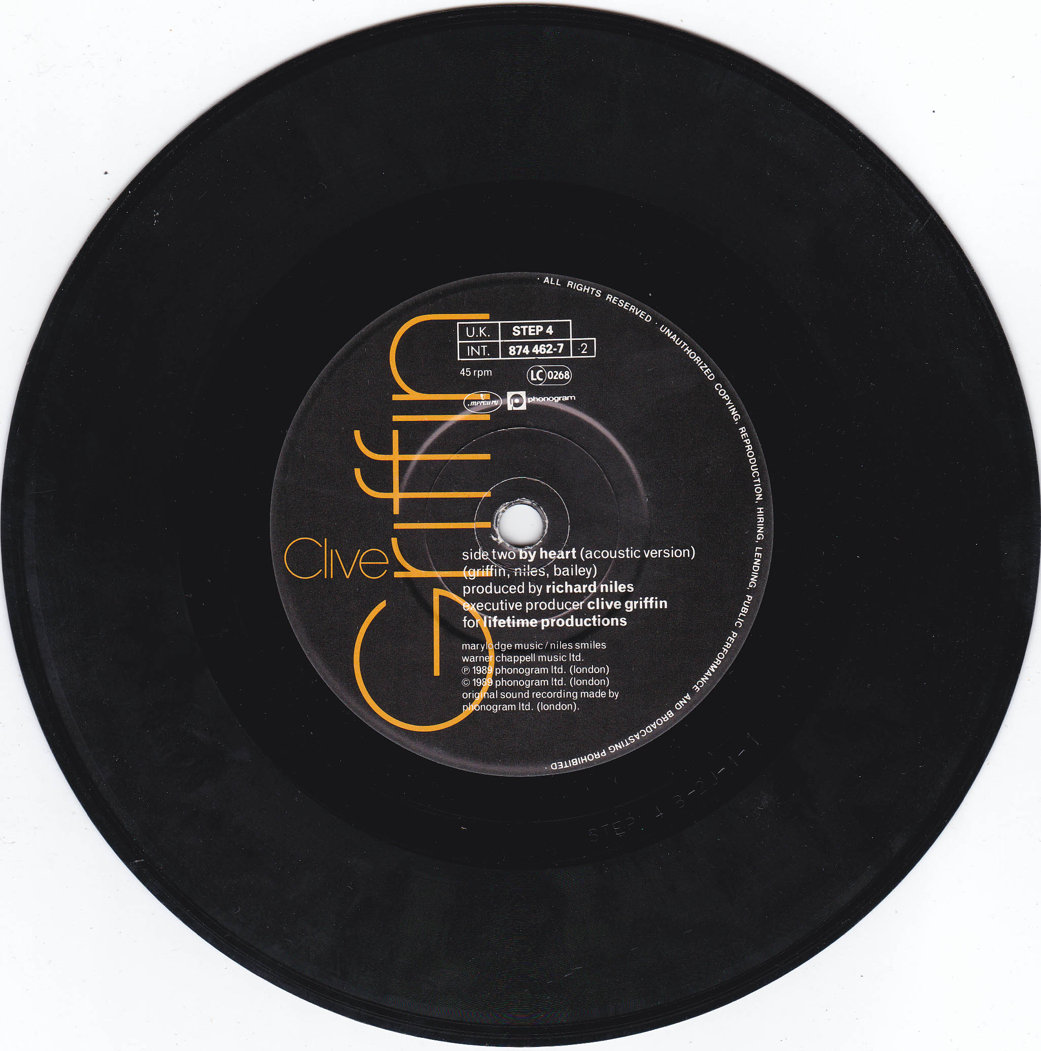 Clive Griffin - Head Above Water (UK)