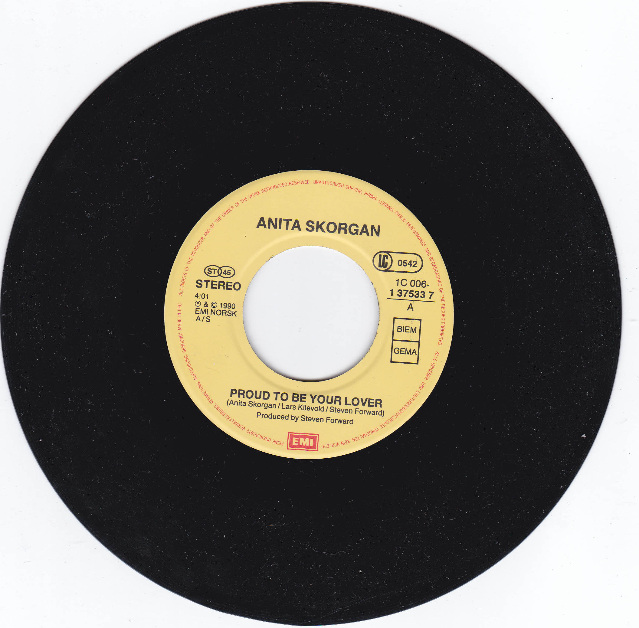 Anita Skorgan - Proud To Be Your Lover (Norwegen)