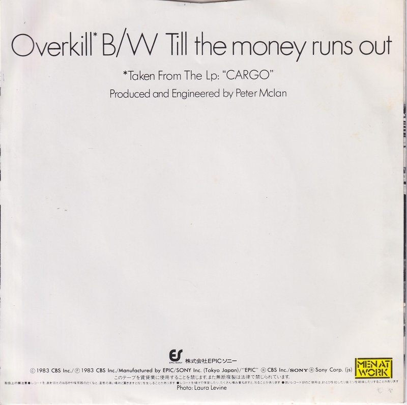 Men At Work - Overkill (Japan)