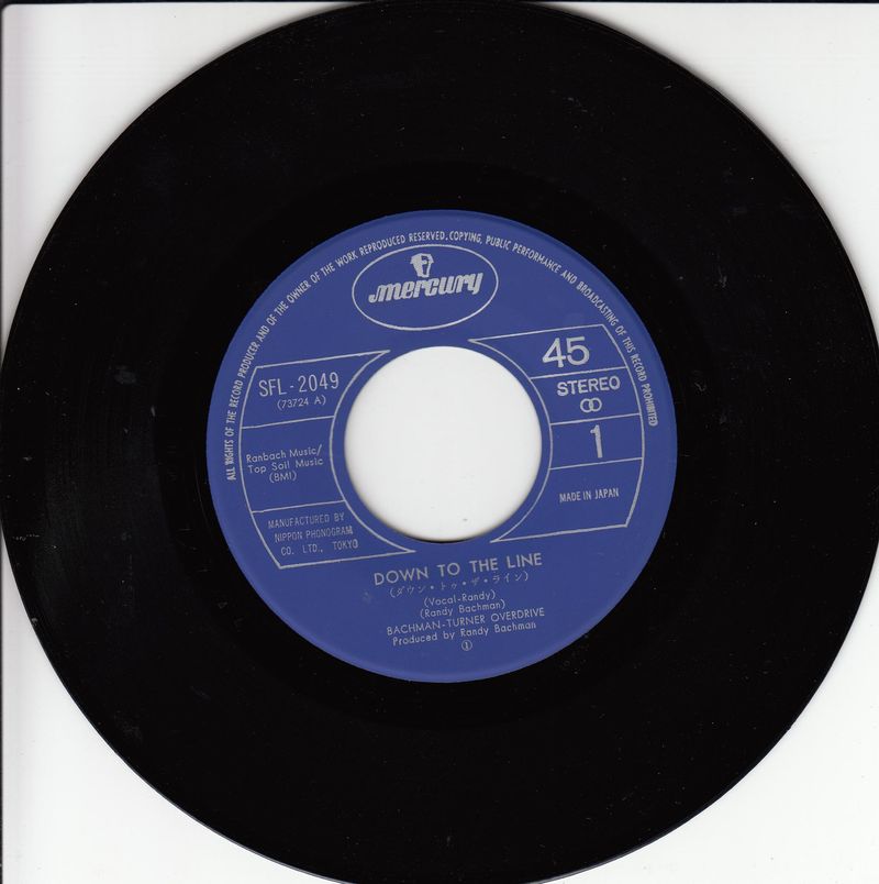 Bachman-Turner Overdrive - Down To The Line (Japan)