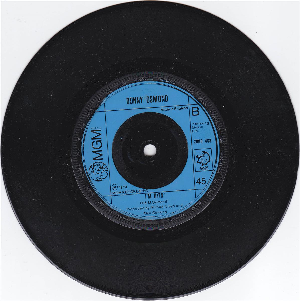 Donny Osmond - Where Did All The Good Times Go (UK)