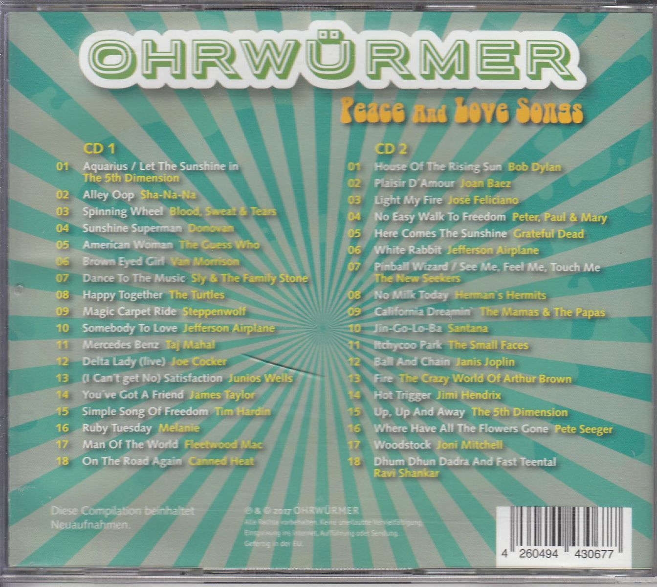 Various - Ohrwürmer Peace And Love (2 CD)