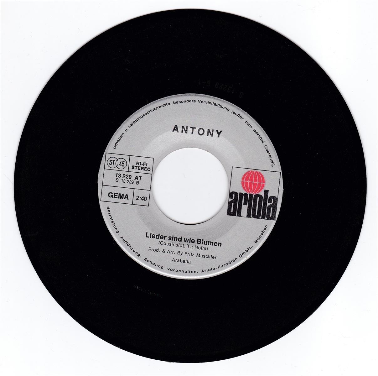 Antony - Freunde, hallo Freunde