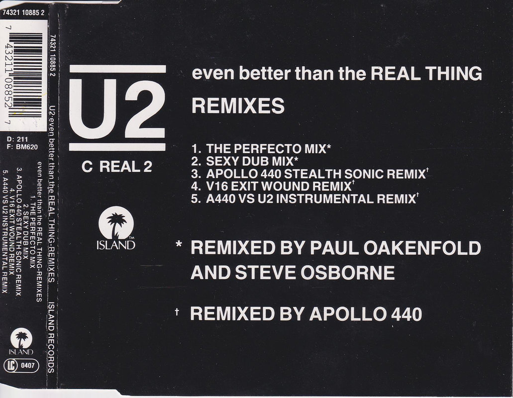 U2 - Even Better Than The Real Thing