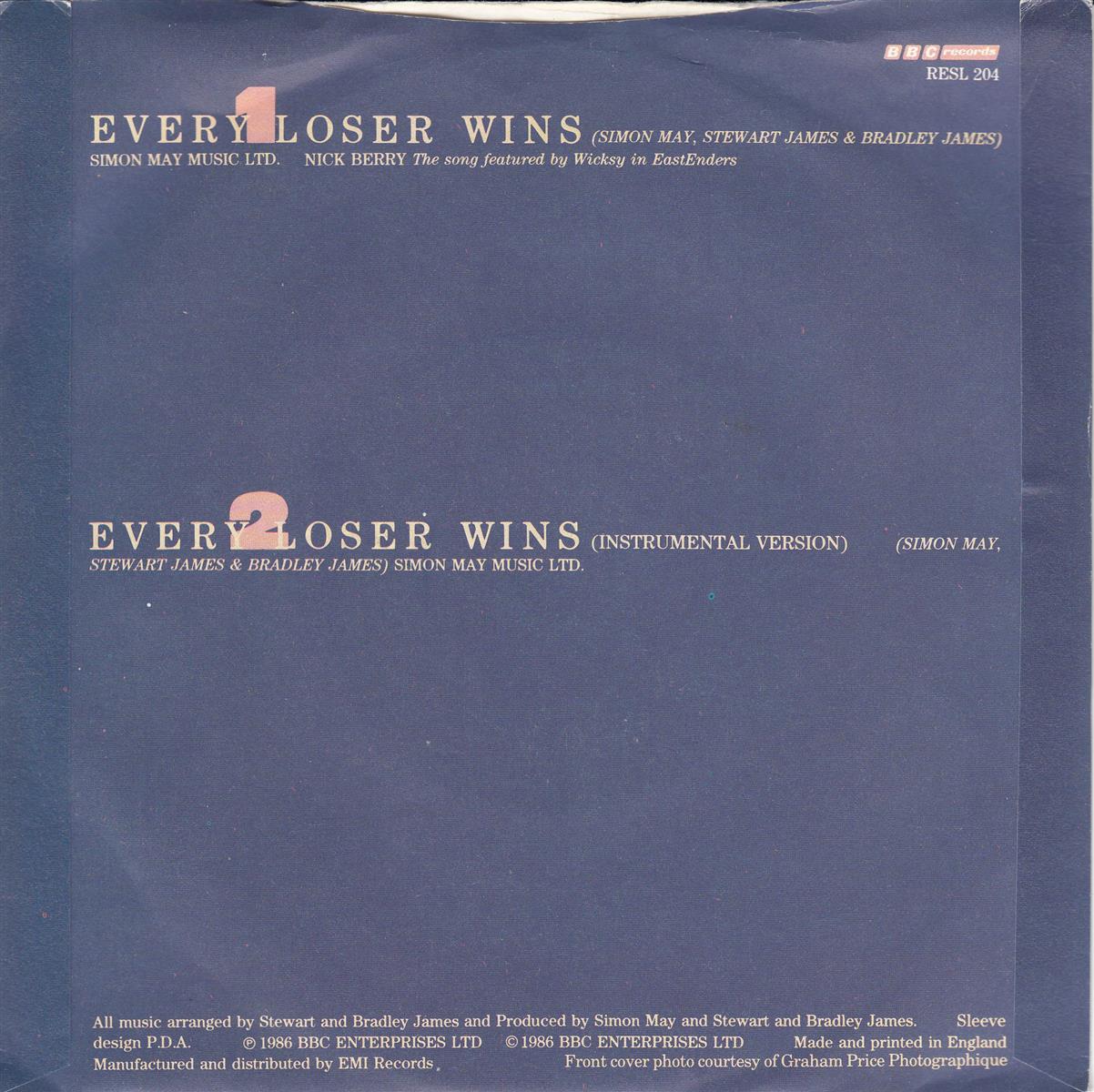 Nick Berry - Every Loser Wins (UK)