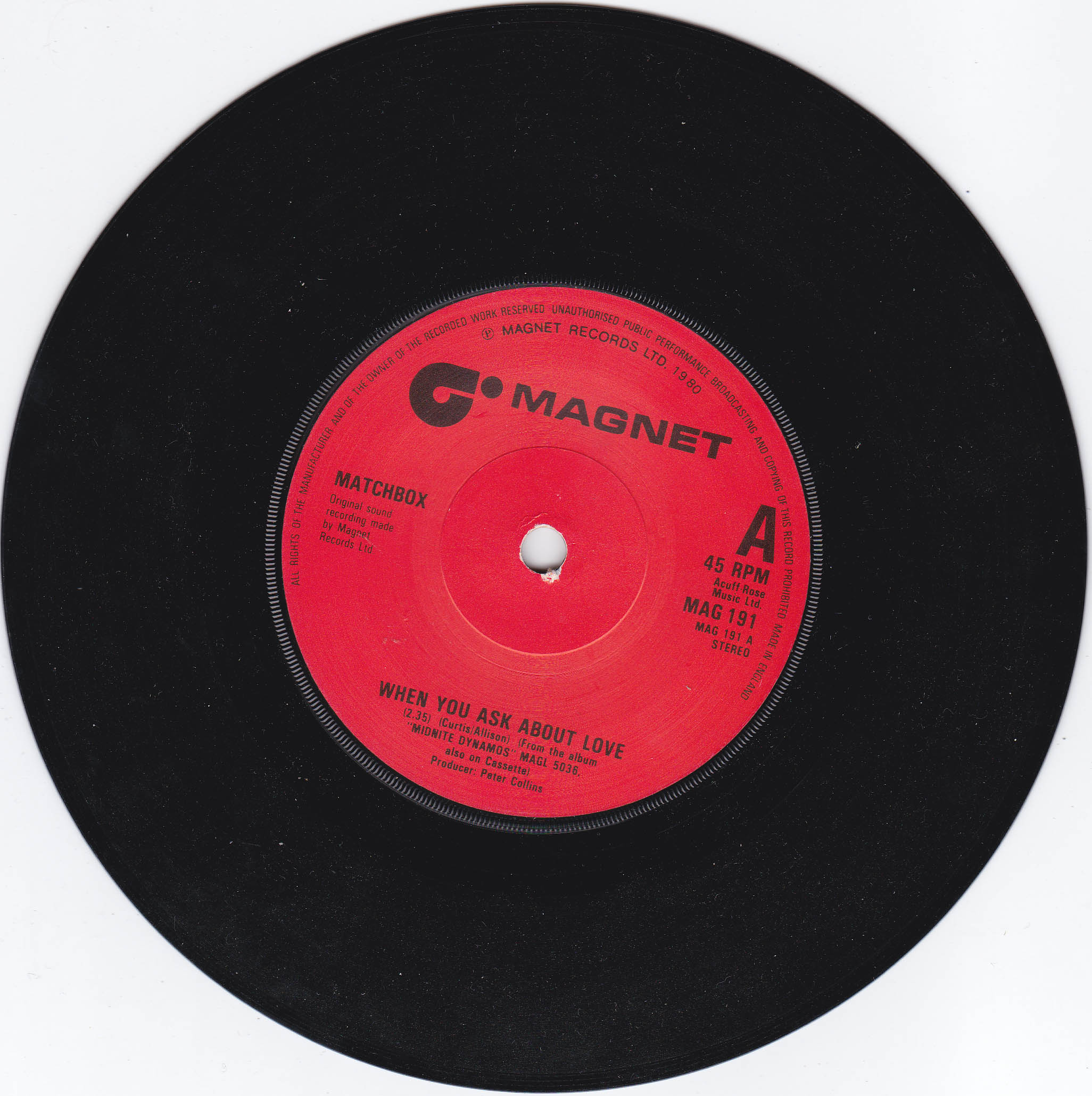 Matchbox - When You Ask About Love (UK)