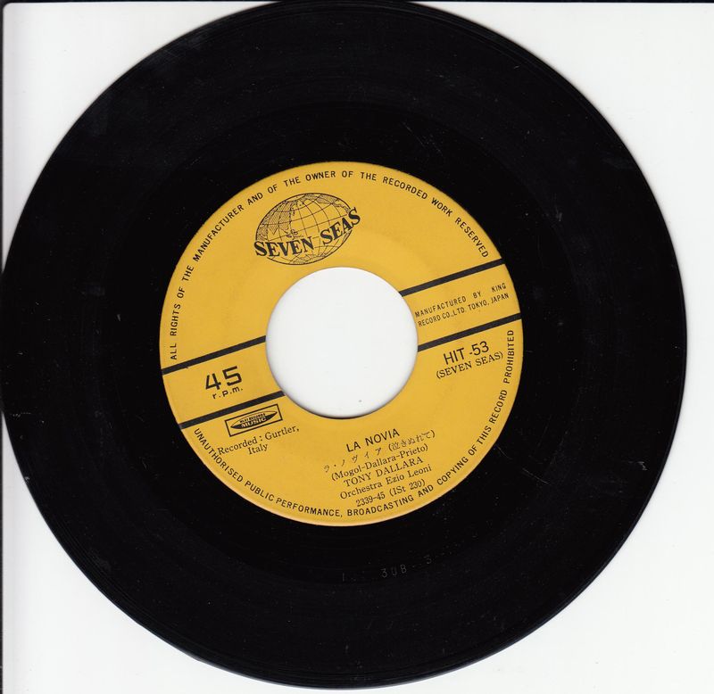 Tony Dallara - La Novia (Japan)