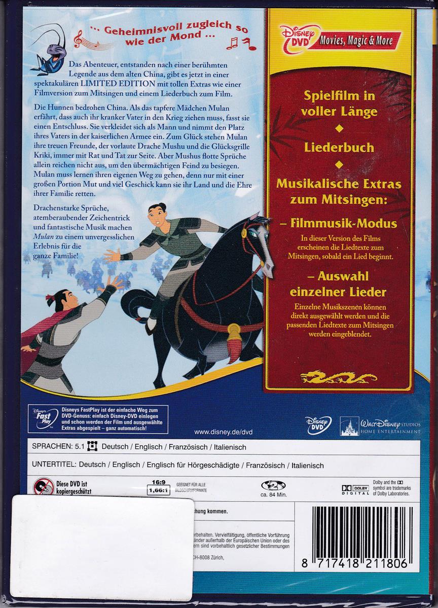 Mulan - Musikalische Meisterwerke (DVD)