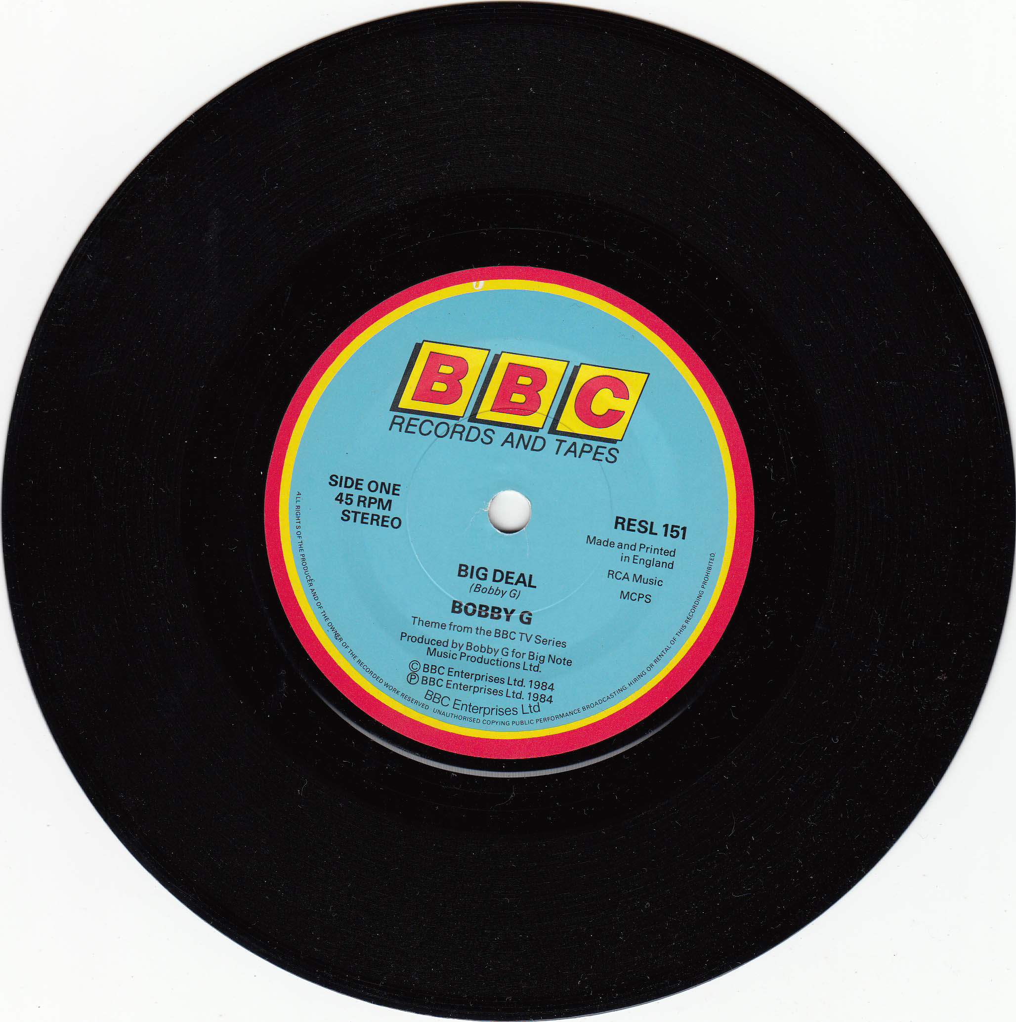 Bobby G - Big Deal (UK)