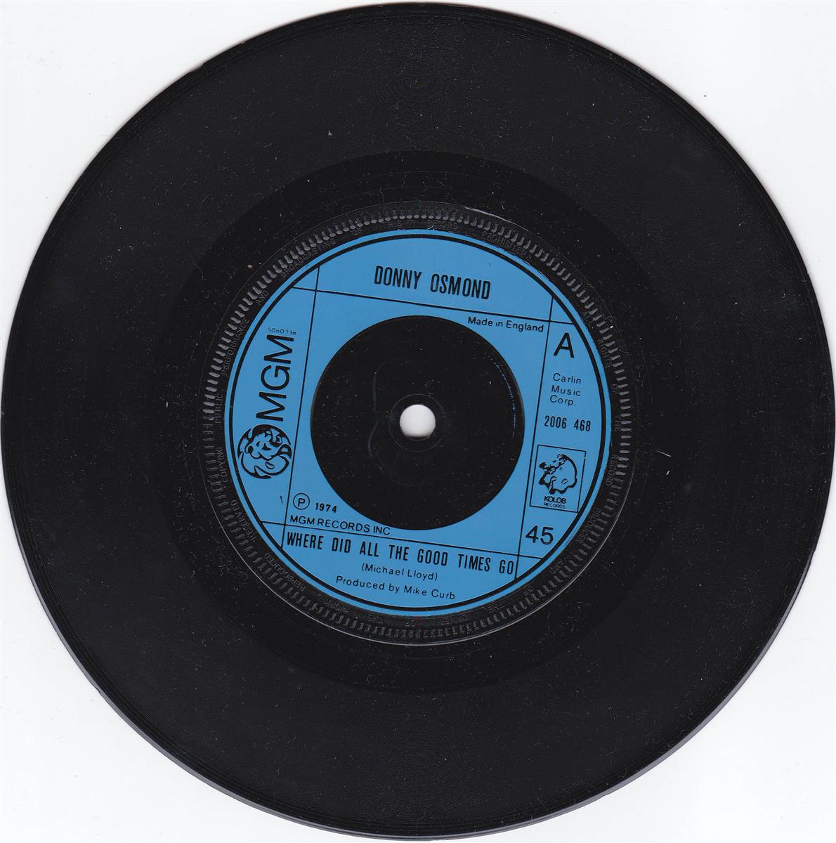 Donny Osmond - Where Did All The Good Times Go (UK)