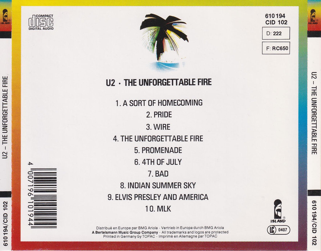 U2 - The Unforgettable Fire