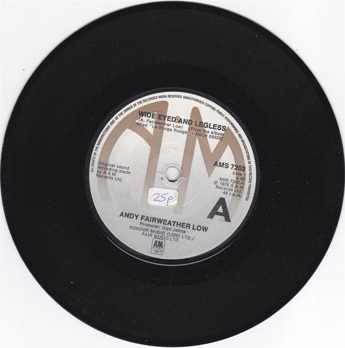 Andy Fairweather-Low - Wide Eyed And Legless (UK)