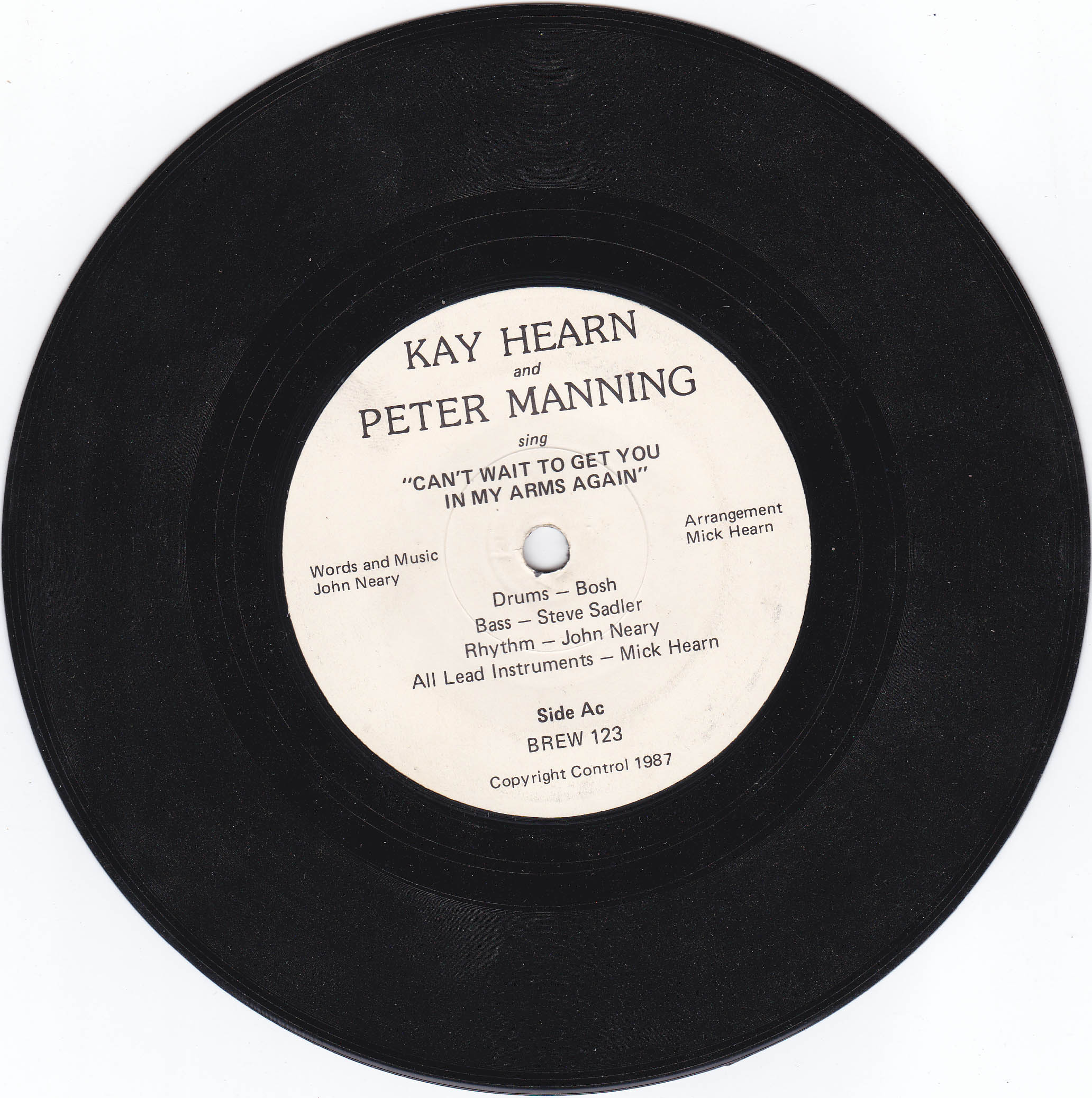 Kay Hearn & Peter Manning - Can't Wait To Get You In My Arms Again (UK)