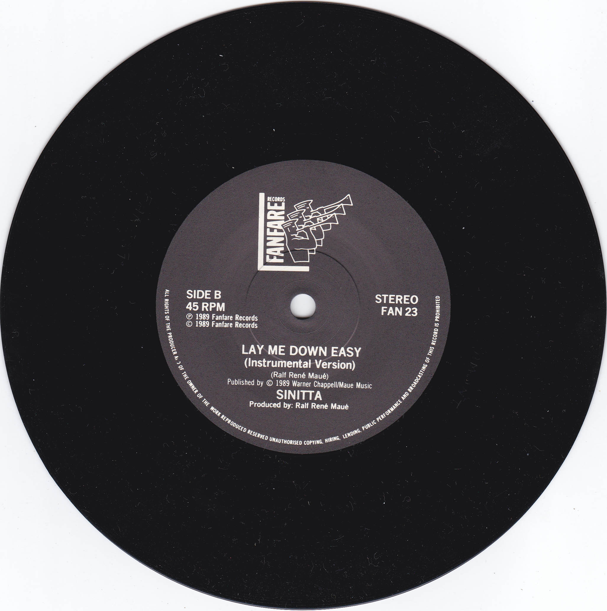 Sinitta - Lay Me Down Easy (UK)