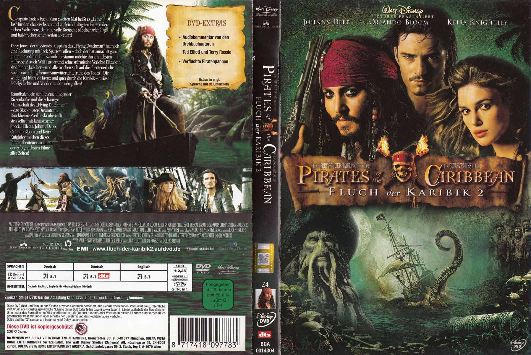 Pirates Of The Caribbean - Fluch der Karibik 2 (DVD)