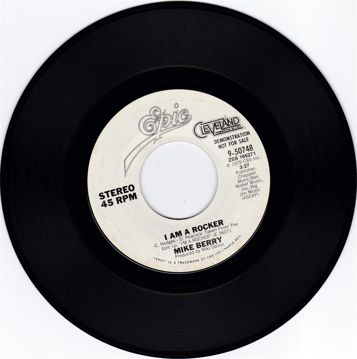 Mike Berry - I Am A Rocker (Promo) (USA)