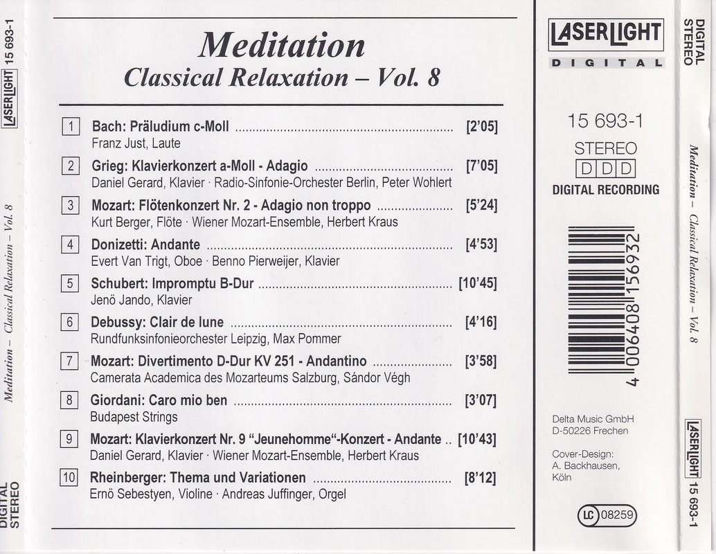Various – Meditation-Classical Relaxation Vol. 8