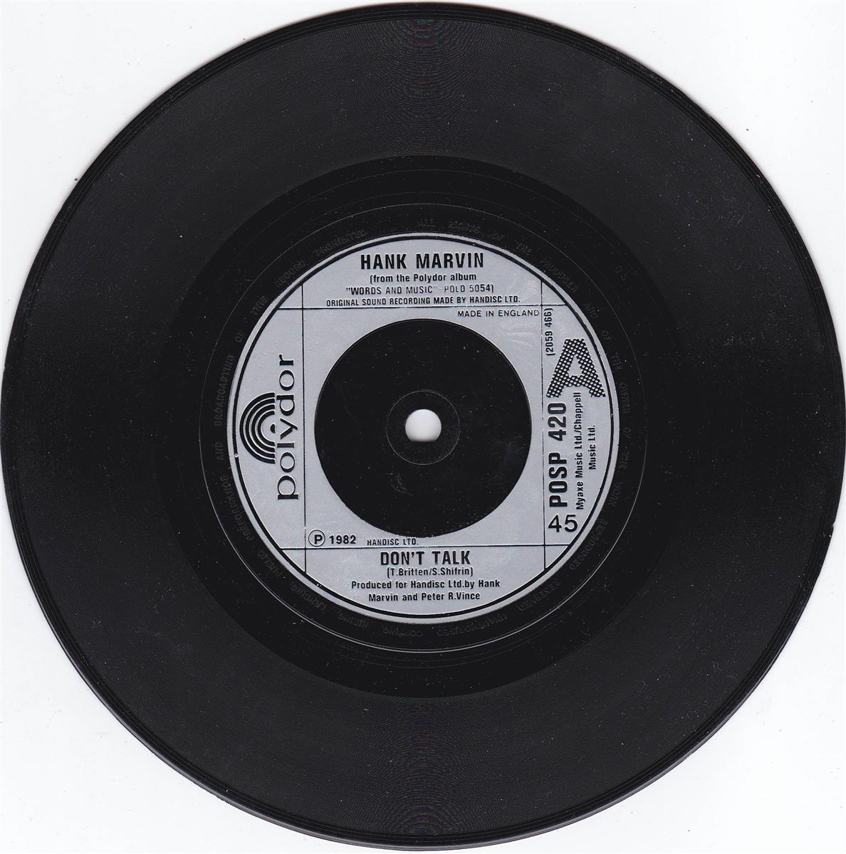 Hank Marvin - Don't Talk (UK)