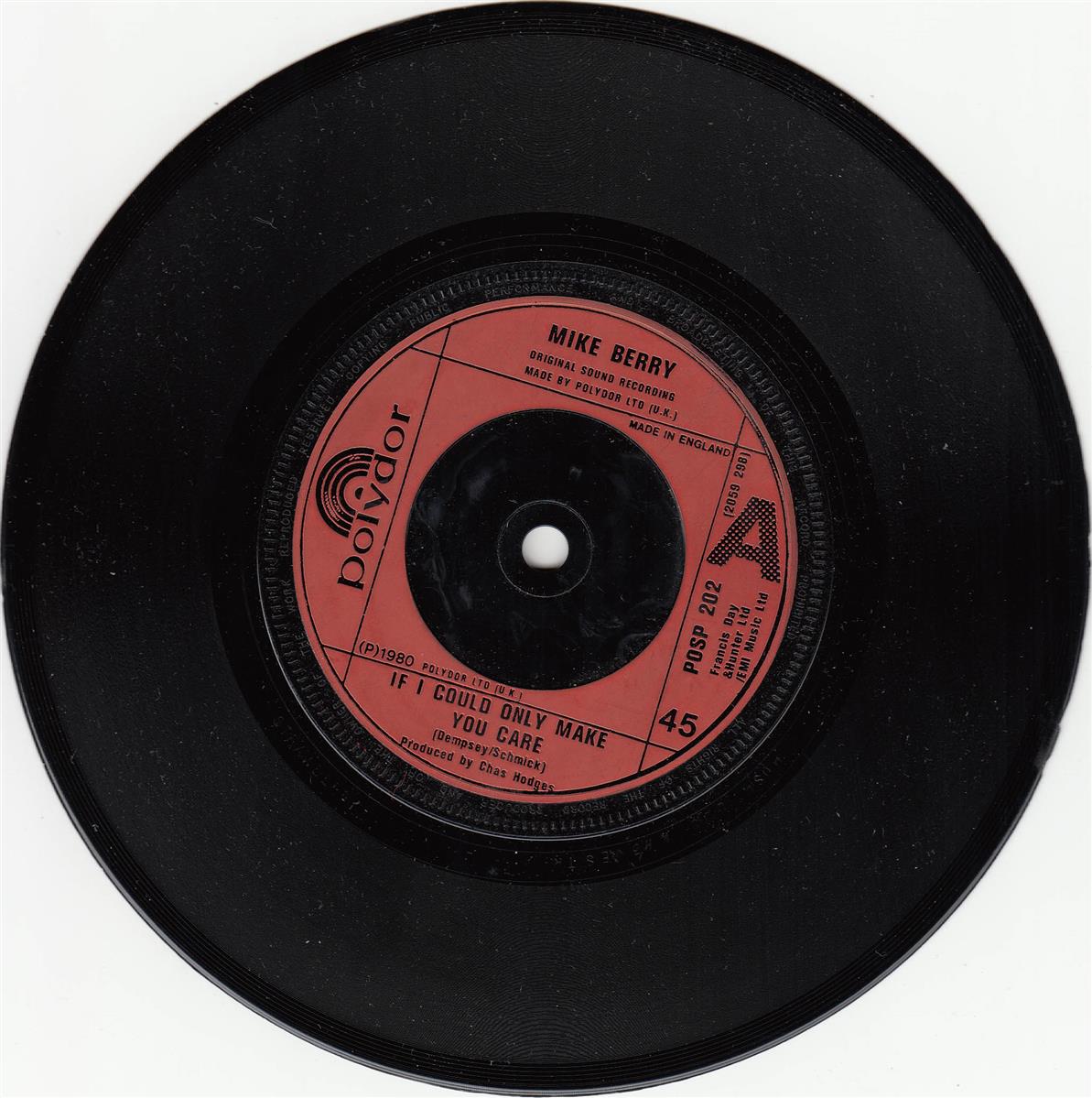 Mike Berry - If I Could Only Make You Care (UK)