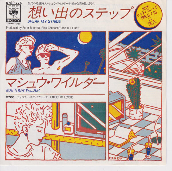 Matthew Wilder - Break My Stride (Japan)